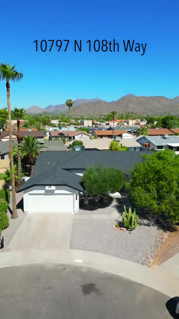 Video tour cover: 10797 N 108th Way, Scottsdale, AZ 85259